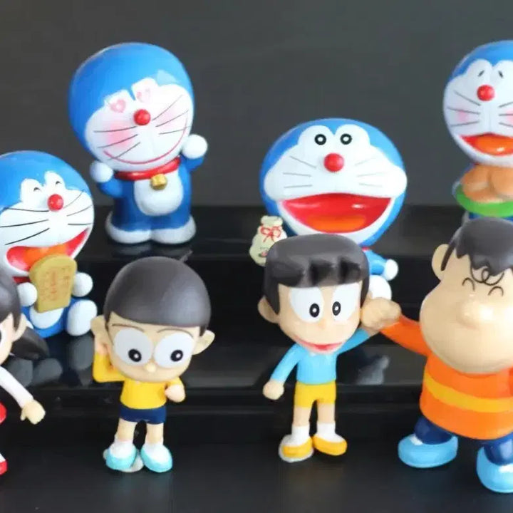 [BUNJANG] Doraemon 8-Figure Set (Sealed) / 도라에몽 피규어 미개봉 8종 세트로 일괄 판매합니다.
