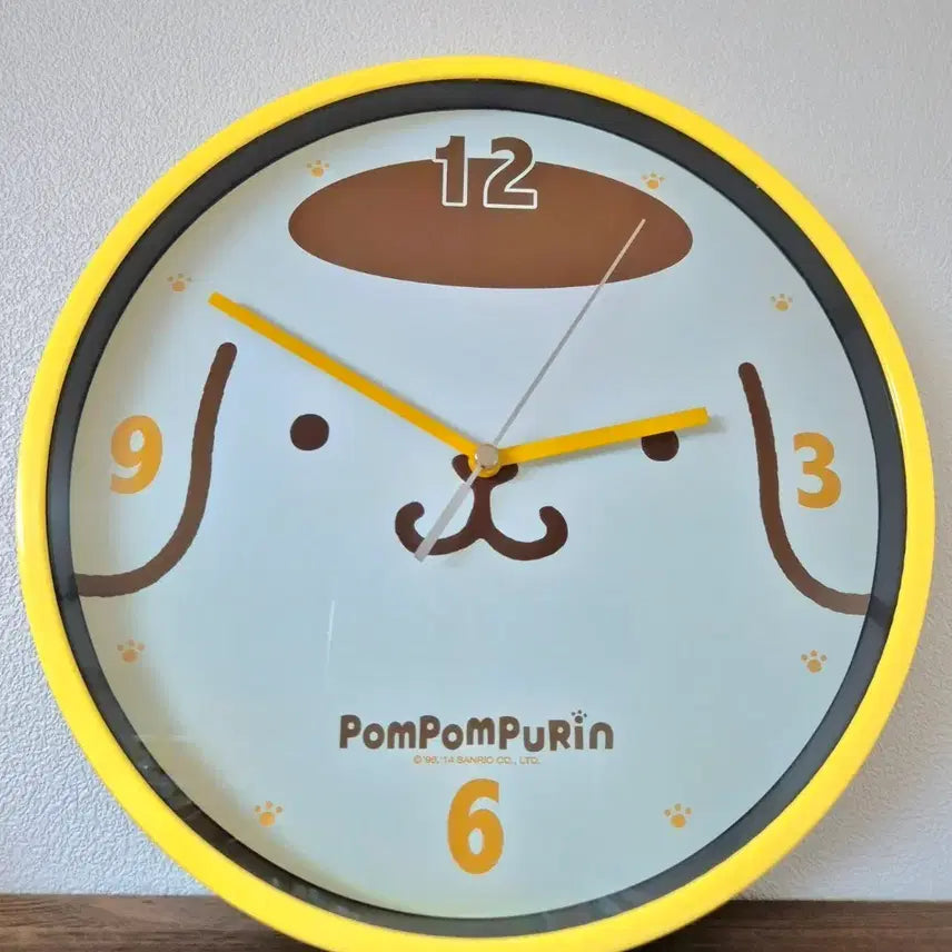 [BUNJANG] 2014 Pompompurin Wall Clock Yellow / 2014 폼폼푸린 벽시계 옐로우