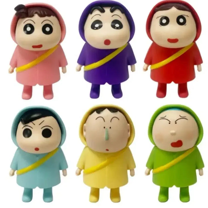 [BUNJANG] Crayon Shin-chan Ddeoknip Village Guard Figure 6-Piece Set (Sealed) / 짱구는 못말려 떡잎마을 수비대 피규어 미개봉 6종 세트로 일괄 판매합니다.