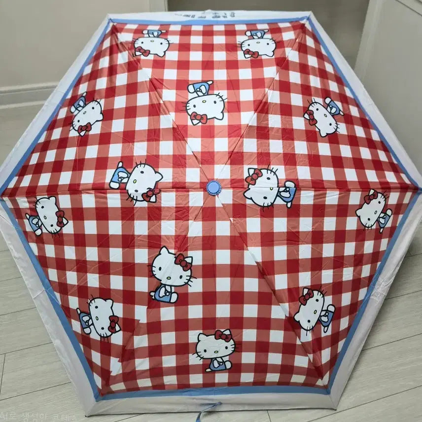 [BUNJANG] Hello Kitty Checkered Umbrella / 헬로키티 양우산 새상품