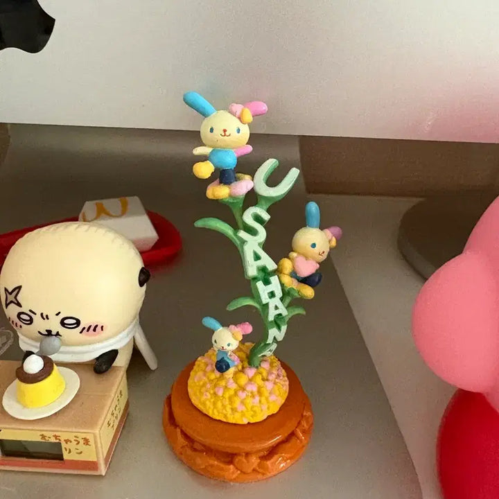 [BUNJANG] Classic Sanrio Usahana Letter Figure / 고전 산리오 우사하나 레터 피규어