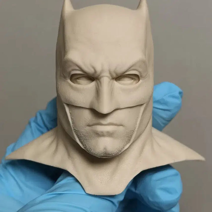 [BUNJANG] Hot Toys Compatible Miles/Mill Studio BVS Batman Cowl Unpainted Recast Head / 핫토이 호환 마일/밀 스튜디오 BVS 배트맨 카울 미도색 리캐 헤드