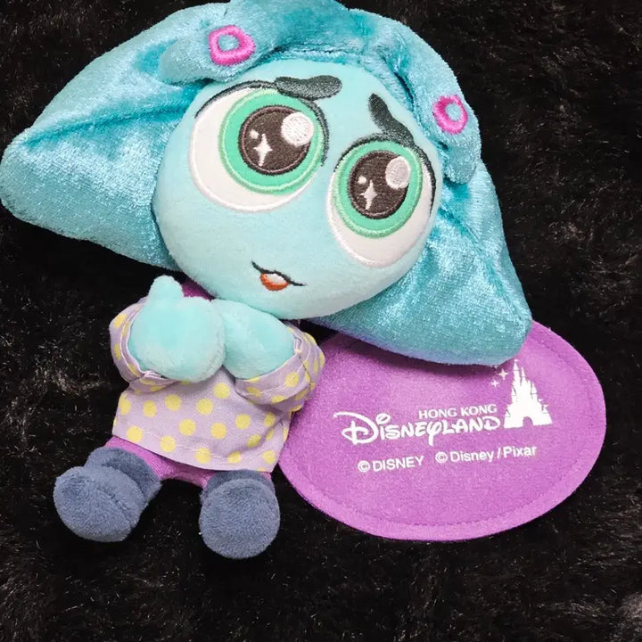 [BUNJANG] Inside Out Fear Magnetic Shoulder Plush / 인사이드아웃 부럽이 자석 어깨인형 홍콩 디즈니랜드
