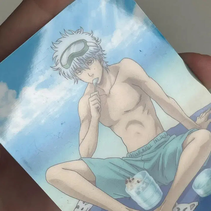 [BUNJANG] Gintama Gintoki Summer Beach Metal Card / 고전) 은혼 긴토키 여름 비치 메탈카드
