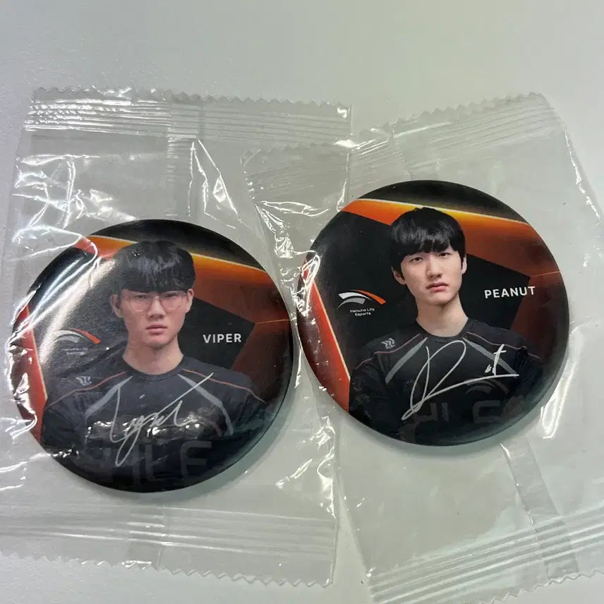 [BUNJANG] Hanwha Eagles 2025 Viper &amp; Peanut Pin Button Set / 2025 한화생명 직관 핀버튼 바이퍼 피넛