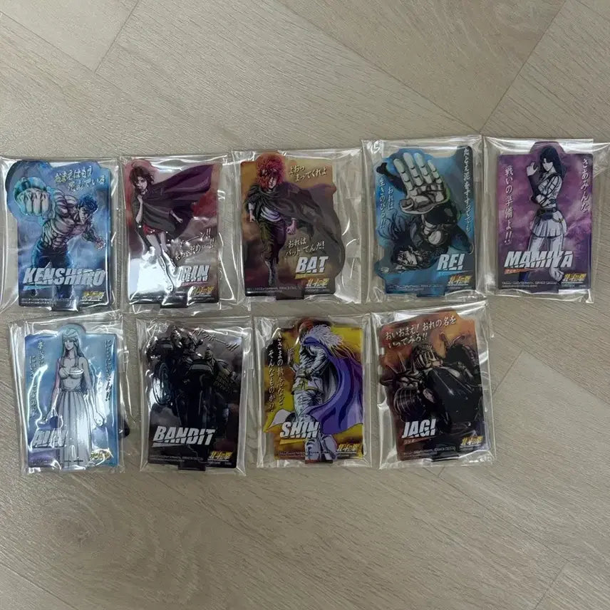 [BUNJANG] Fist of the North Star Ichiban Kuji Prize G Acrylic Stand Set (9 Types) / 북두의권 제일복권 G상 아크릴 스탠드 9종 세트