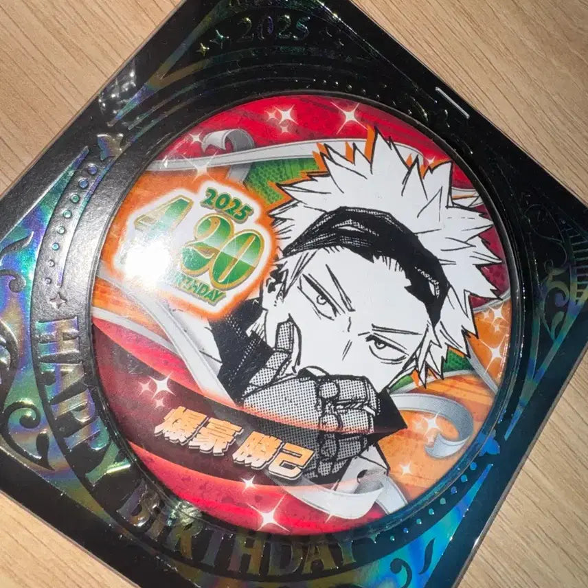 [BUNJANG] Katsuki Bakugo 2025 Birthday Badge (Sealed) / 미개봉 바쿠고 2025 생일 뱃지