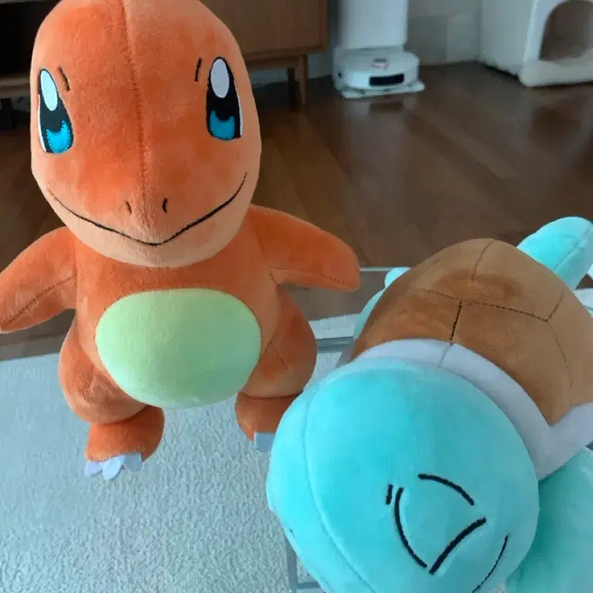 [BUNJANG] Pokemon Charmander &amp; Squirtle Plush Set / 포켓몬 파이리 꼬북이 인형