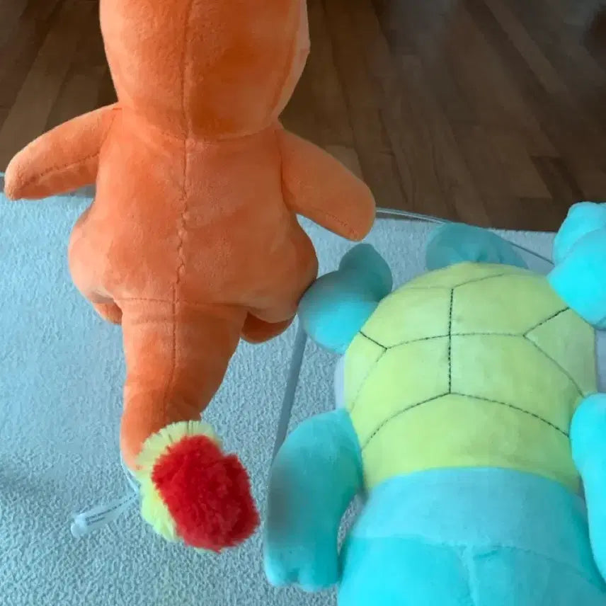 [BUNJANG] Pokemon Charmander &amp; Squirtle Plush Set / 포켓몬 파이리 꼬북이 인형