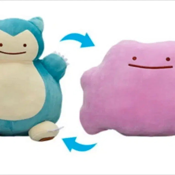 [BUNJANG] Pokemon Center Exclusive Transformable Ditto Snorlax Plush (32cm) / 정품 변신 메타몽 잠만보 (잠만보<->메타몽 변신가능)  32cm