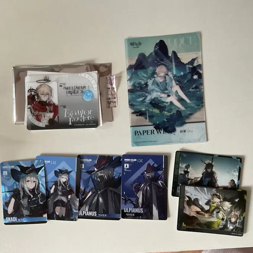 [BUNJANG] Arknights Executor Il Siracusano ID Card, Enforcer Swimsuit Skin Transparent Card, Kal&