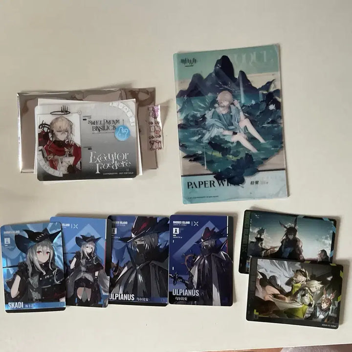 [BUNJANG] Arknights Executor Il Siracusano ID Card, Enforcer Swimsuit Skin Transparent Card, Kal&