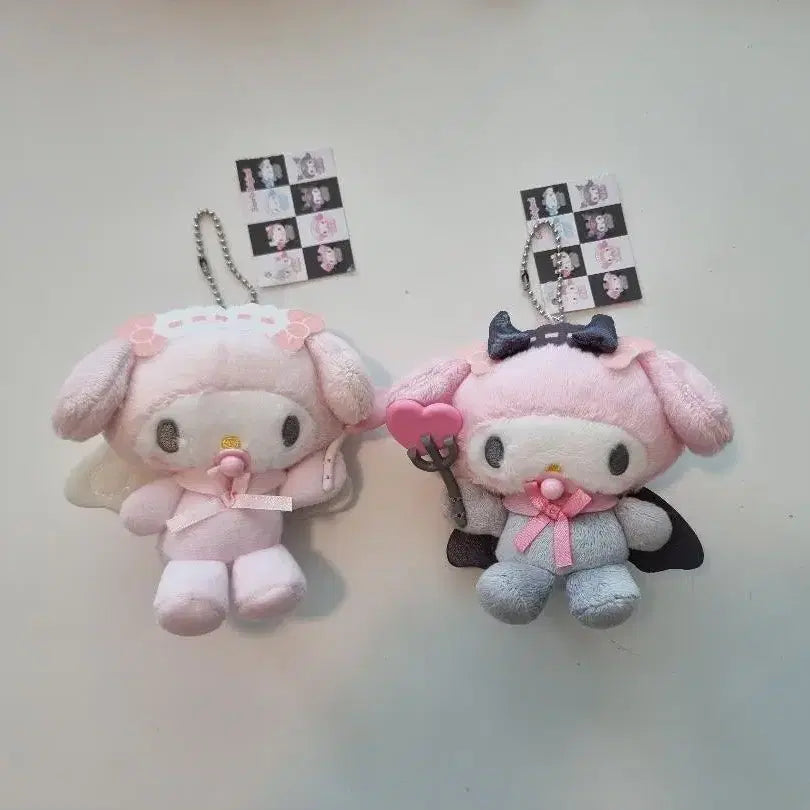 [BUNJANG] My Melody Baby Angel &amp; Devil Mascot Set / 마이멜로디 베이비 천사, 악마 마스코트(세트)