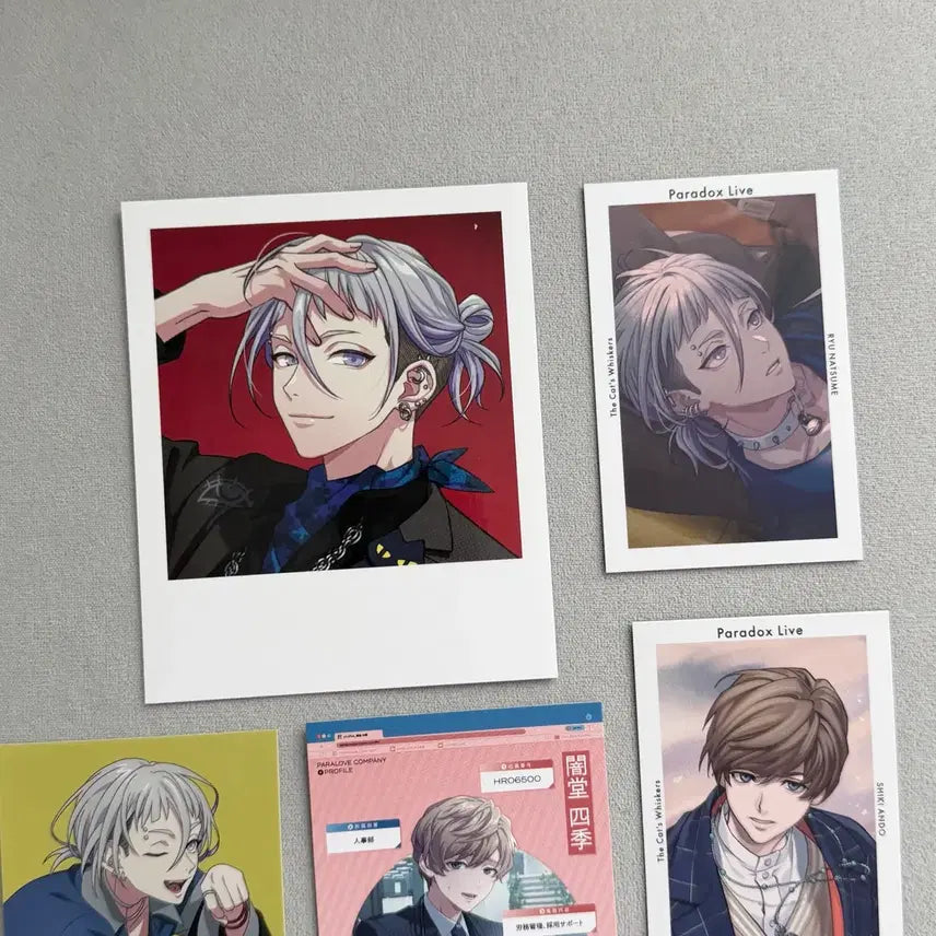 [BUNJANG] Paradox Live PARADISE TCG Darts Natsume Ryu Ando Shiki Trade Photo Card Bundle Set / 파라독스 라이브 파라라이 티씨덥 나츠메 류 안도 시키 트레포토 지프리 특전 일괄