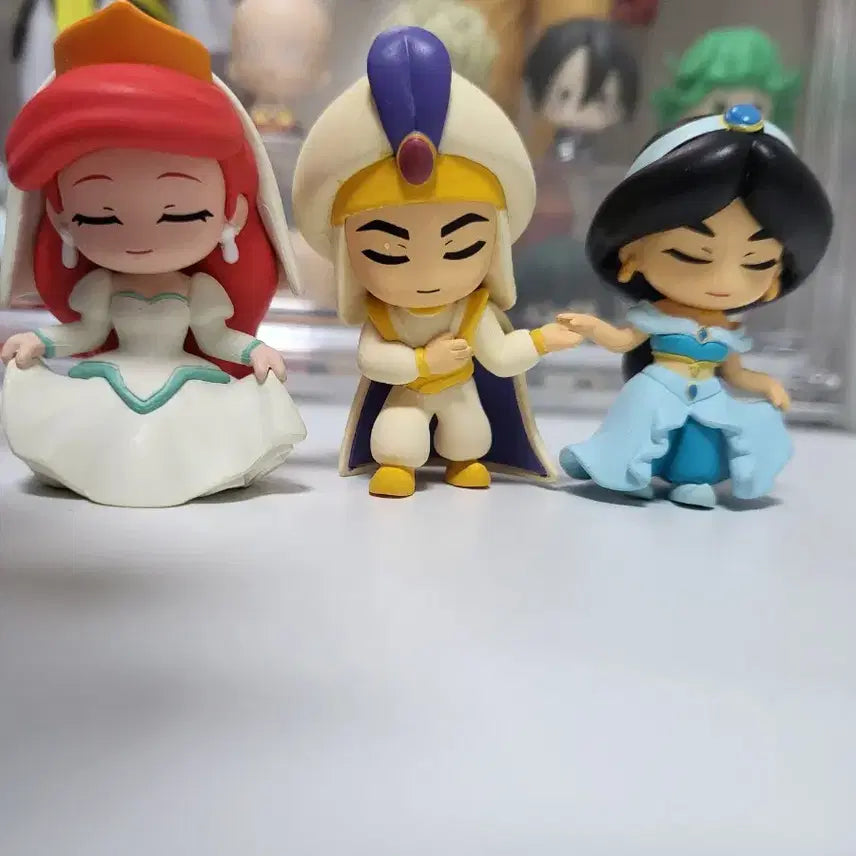 [BUNJANG] Disney The Little Mermaid, Aladdin Figures, Gacha Set (4 Types) / 디즈니 인어공주, 알라딘 피규어, 가챠 4종