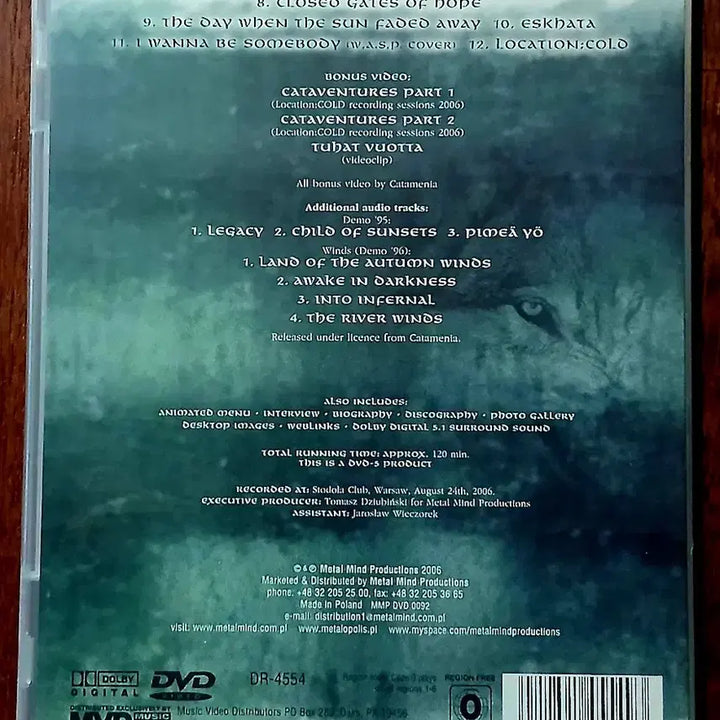 [BUNJANG] Catamenia "Bringing The Cold To Poland" DVD / DVD 메탈 Catamenia의 "Bringing The Cold To Poland"