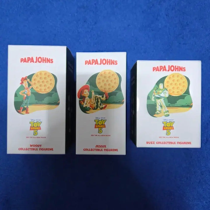 [BUNJANG] Papa Johns Toy Story 5 Figure Set (Woody, Jessie, Buzz) / 파파존스 토이스토리5 피규어 3종 세트