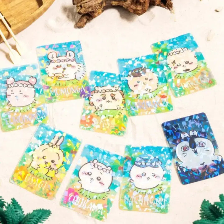 [BUNJANG] Chiikawa Mermaid Island Hologram Trading Card Set / 치이카와 인어섬 홀로그렘 트레이딩 카드 쿠리만쥬