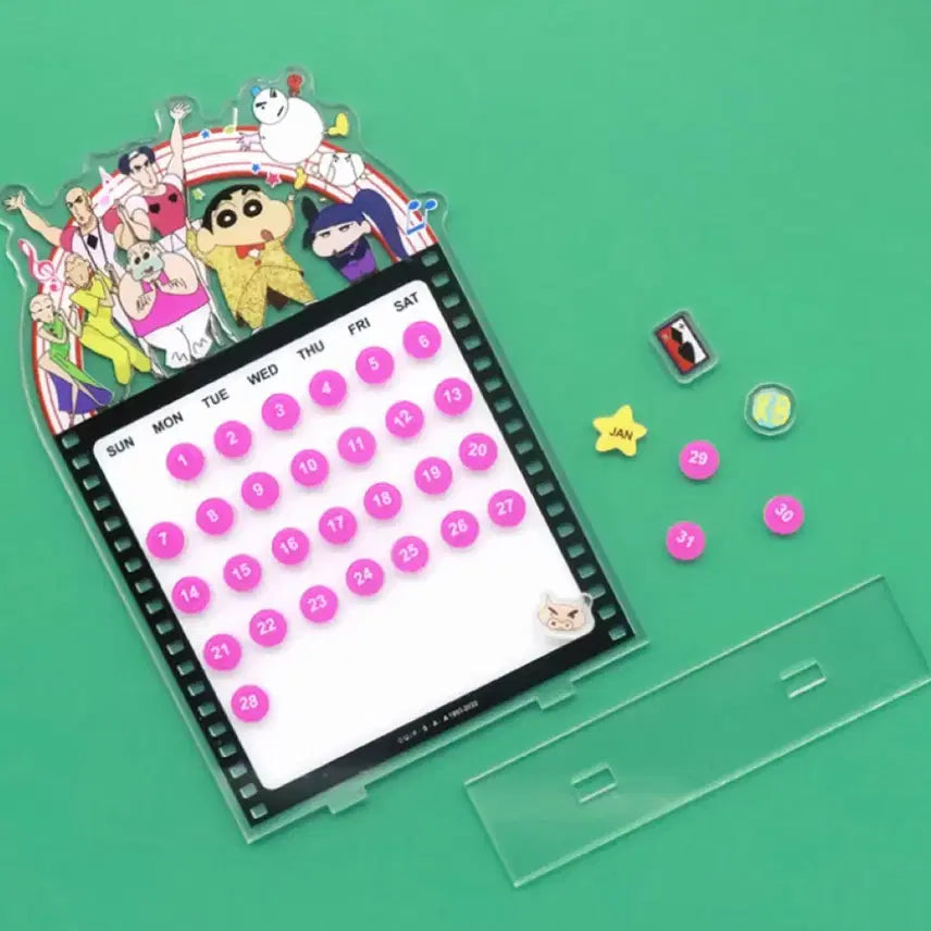 [BUNJANG] Crayon Shin-chan Magnet Calendar / 짱구 마그넷 캘린더