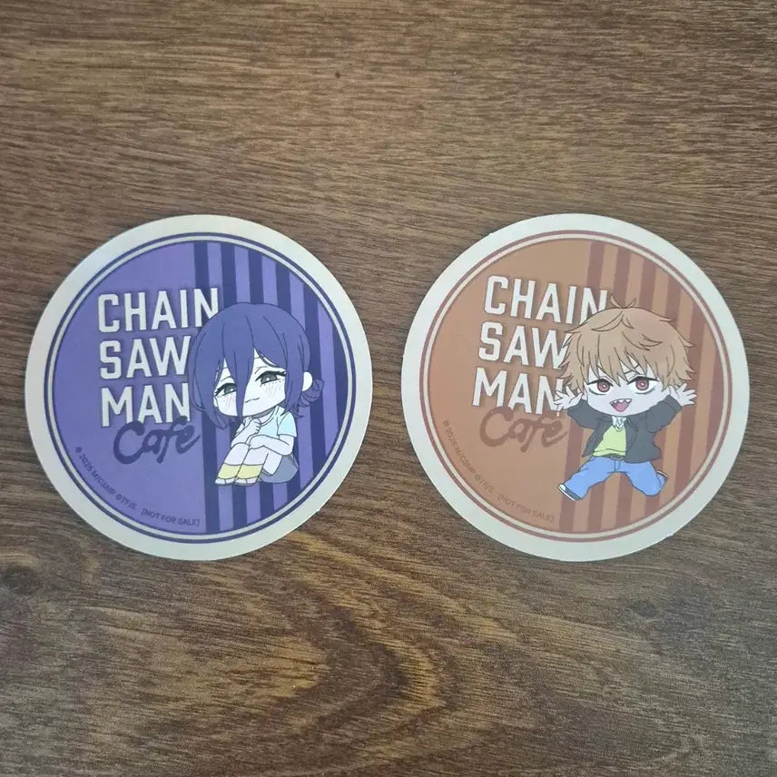 [BUNJANG] Chainsaw Man Cafe Coaster Set (Reze &amp; Denji) Special Offer / 체인소맨 카페 코스터 특전 (레제&amp;덴지 일괄)
