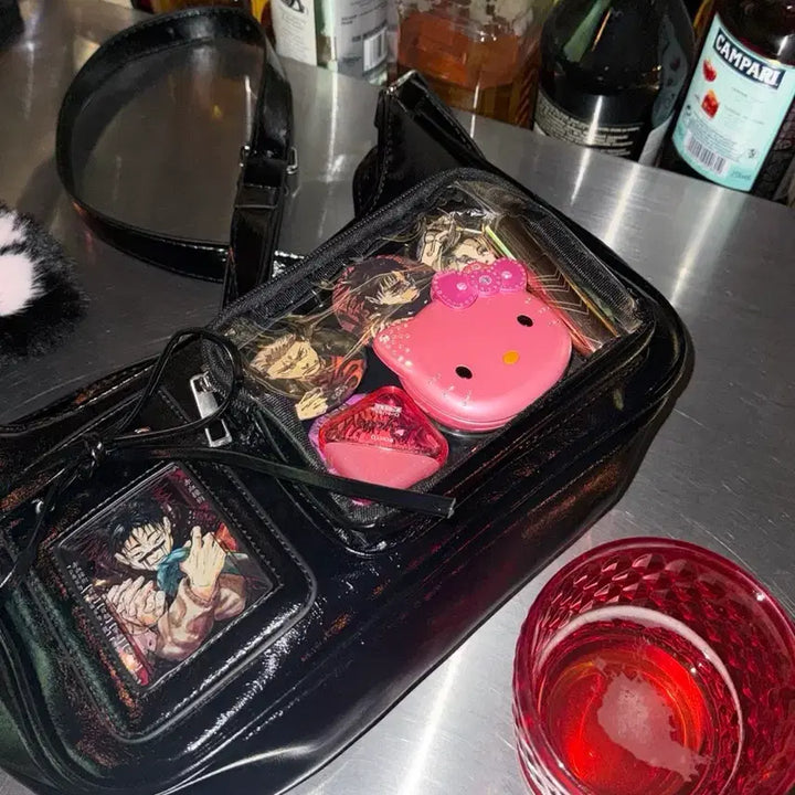 [BUNJANG] Jujutsu Kaisen Ita Bag with 6 Limited Edition Shonen Jump Badges / [1회착용] 주술회전 이타백