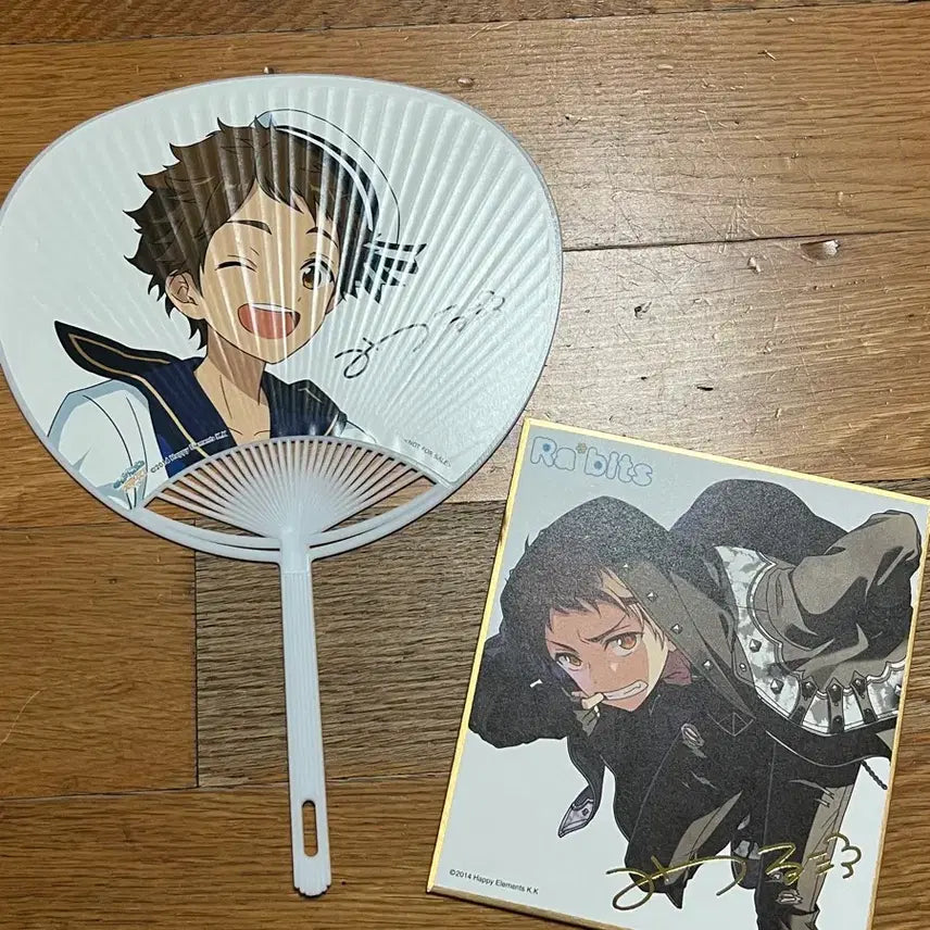 [BUNJANG] Ensemble Stars! Tenma Mitsuru Fan &amp; Shikishi Bundle Set / [일괄] 앙스타 텐마 미츠루 색지 오시 부채 우치와
