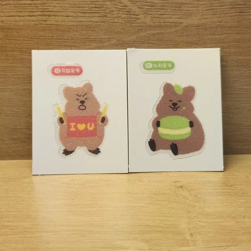 [BUNJANG] Quokka Sticker Set / [꽃카 띠부씰] 덕질, 녹차 쿼카