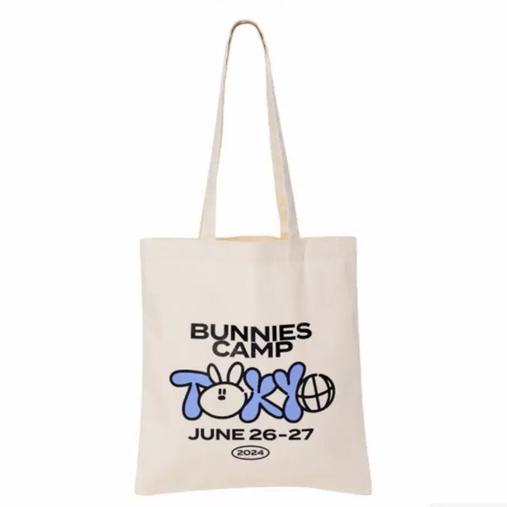 [BUNJANG] NewJeans Bunnies Camp 2024 Tokyo Dome Tote Bag White / 뉴진스 버니즈 캠프 2024 도쿄돔 토트백 화이트