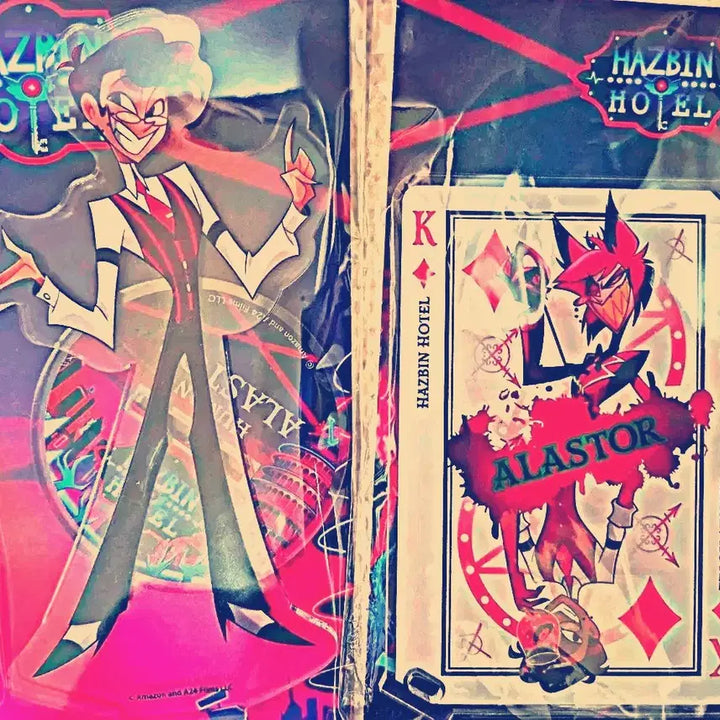 [BUNJANG] Hazbin Hotel Alastor Acrylic Bundle Set / 해즈빈 호텔 알래스터 아크릴 일괄!!