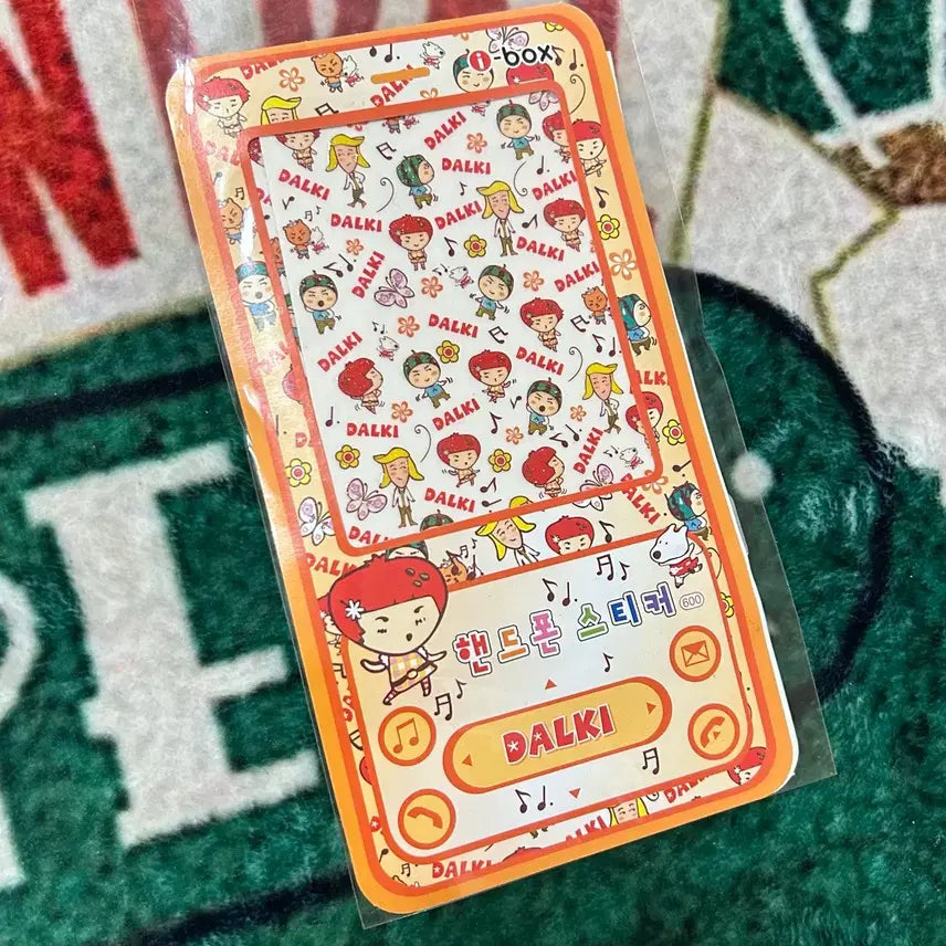 [BUNJANG] Vintage Strawberry Cell Phone Deco Sticker / 고전문구 딸기 핸드폰 꾸미기 스티커