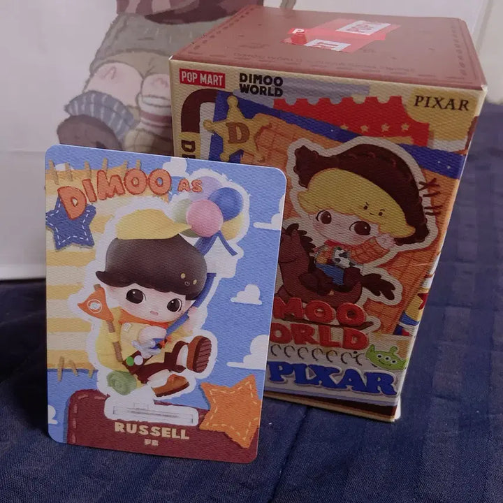[BUNJANG] Pop Mart Dimoo World Pixar Russell + Russell Popbean Set / 팝마트 디무 월드 픽사 러셀 + 러셀팝빈 세트