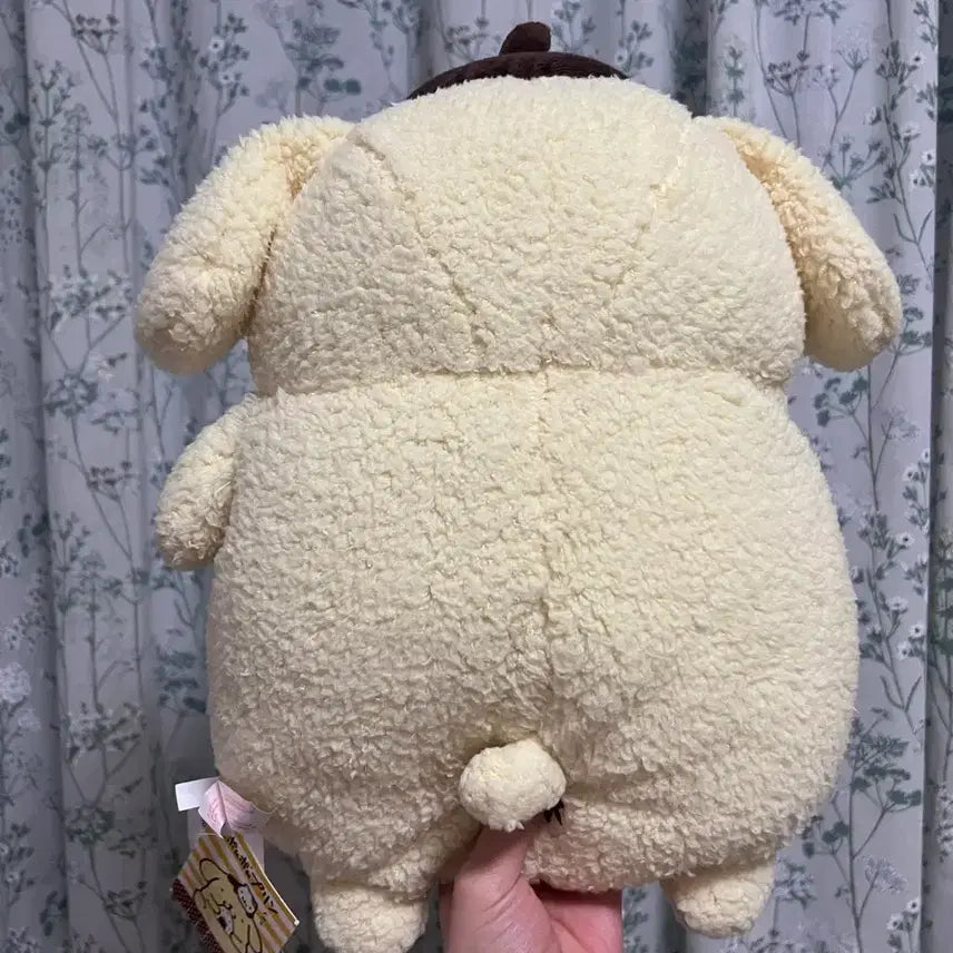 [BUNJANG] Sanrio Pompompurin Classic Plush Doll with Rice Grains on Mouth / 고전 주먹밥 입가에 밥풀 붙은 폼폼푸린 누이인형