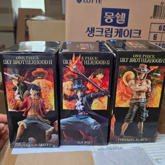 [BUNJANG] One Piece DXF Brotherhood 2 Luffy, Sabo, Ace Figures Set (Sealed) / (번장최저가미개봉)원피스 DXF 브라더후드 2 루피/사보/에이스 피규어