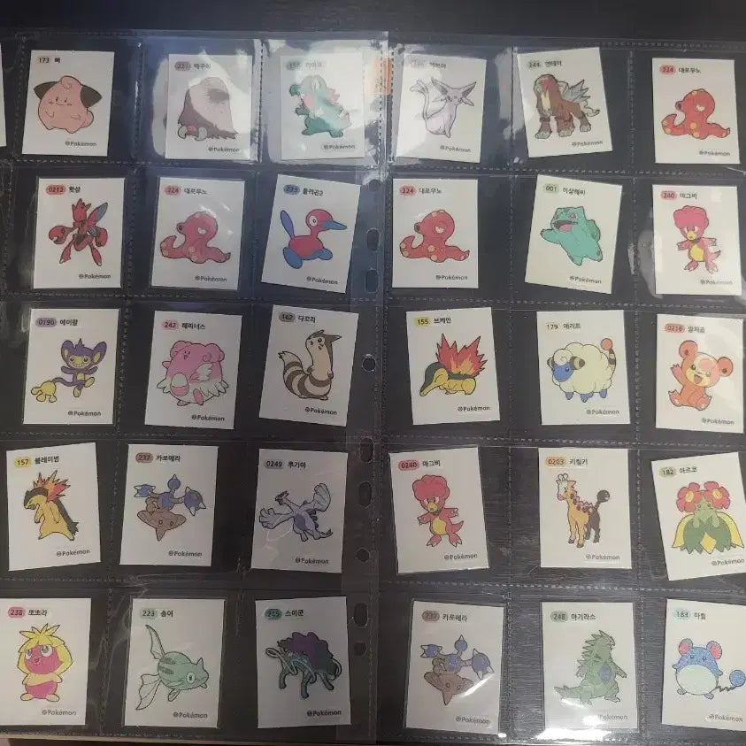 [BUNJANG] Pokemon Ddeokbokki Stickers Bundle (Mega x3 + Regular x340) / 포켓몬 메가띠부씰3장+ 일반띠부씰 약340장(추가)