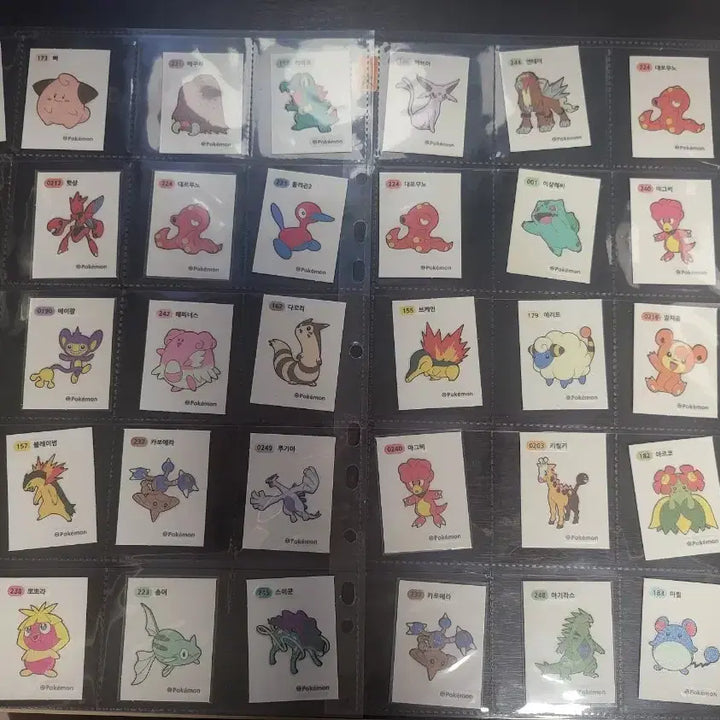 [BUNJANG] Pokemon Ddeokbokki Stickers Bundle (Mega x3 + Regular x340) / 포켓몬 메가띠부씰3장+ 일반띠부씰 약340장(추가)