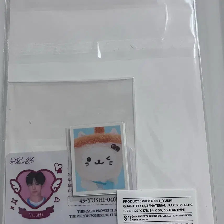 [BUNJANG] NCT WISH Yushi Steady Postcard Set (Sealed) + Unofficial Goods Bundle Set / 엔시티위시 유우시 스테디 엽서세트 미개봉+비공굿