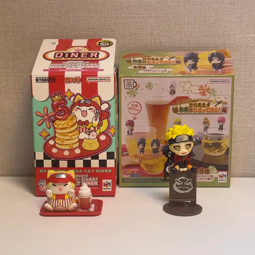 [BUNJANG] Naruto Megacats Dinner Ochotomo Bundle Set / 나루토 메가캣 디너 + 오챠토모 일괄