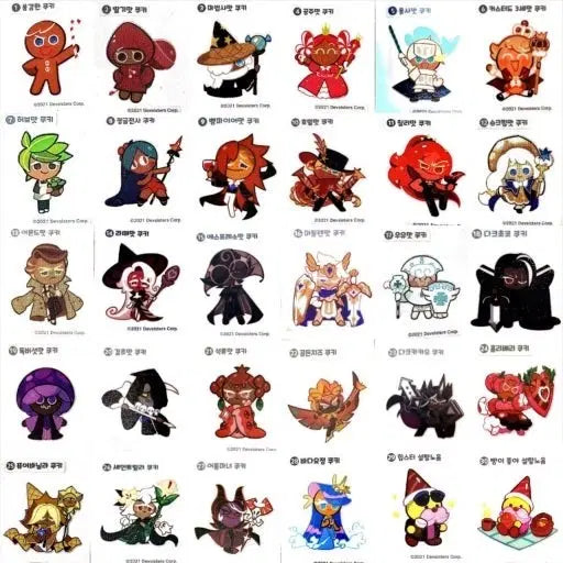 [BUNJANG] Cookie Run Kingdom Sticker Collection Bundle Set / 쿠키런 킹덤 띠부씰 일괄 판매