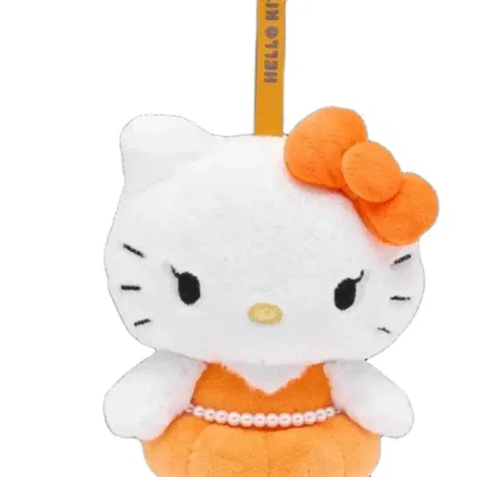 [BUNJANG] Hello Kitty x Jisoo Doll Keychain (Orange) / 헬로키티 x 지수 인형 키링