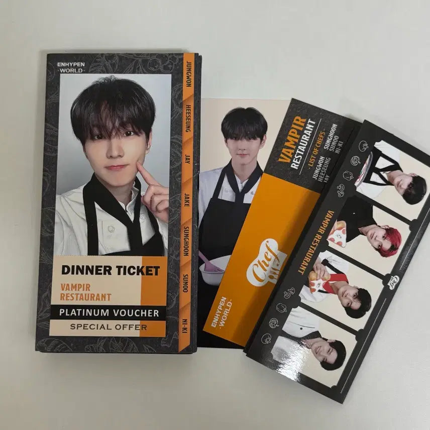 [BUNJANG] ENHYPEN Sunghoon World Chef Photocard / 엔하이픈 월드 쉐프 정원 포카 양도
