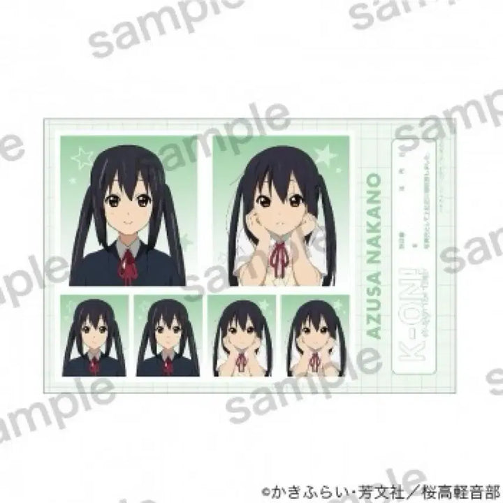 [BUNJANG] K-On! Nakano Azusa Proof Photo Sticker Photocard (Unused Genuine) / (미사용정품) 케이온 나카노 아즈사 증명사진 스티커 포토카드