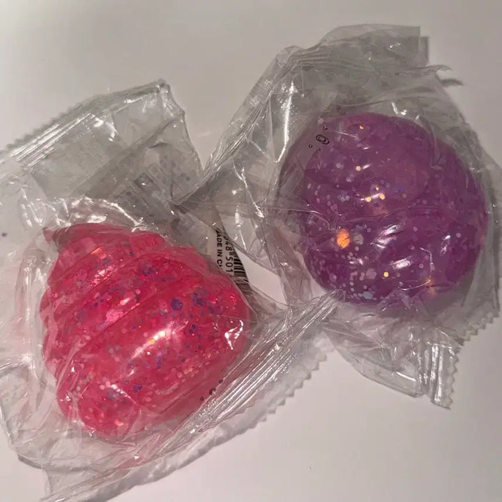 [BUNJANG] Poop-Shaped Squishy Toys - Glitter &amp; Soft (Set of 2) / 똥 모양 응가 글리터 반짝이 말랑이 스퀴시 2개 일괄