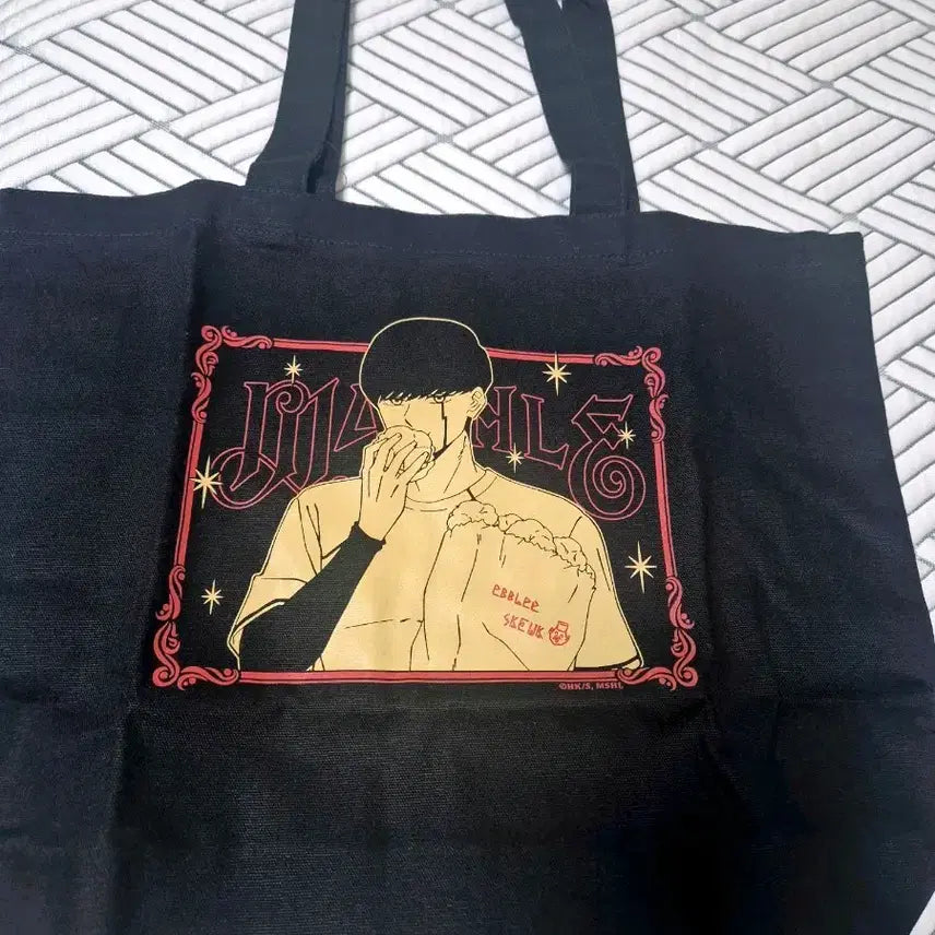 [BUNJANG] Mashle: Magic and Muscles Banded Tote Bag Eco Bag / 마슐 애니메이션 마슈 반데드 토트백 에코백 (유일매물) (새상품)