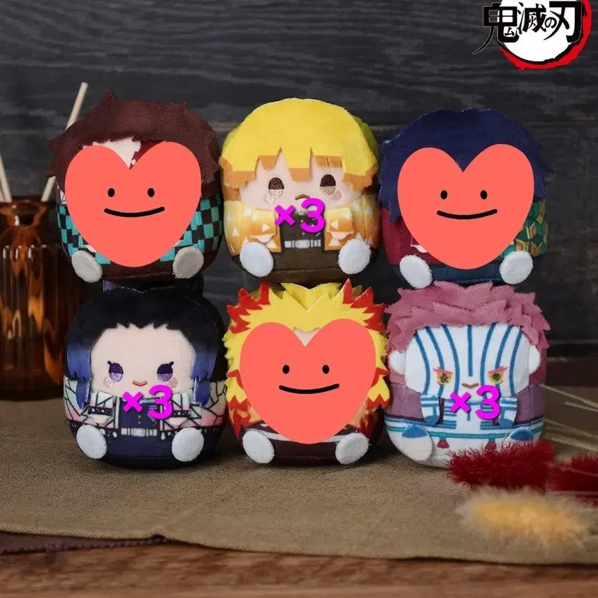 [BUNJANG] Demon Slayer Chimi Cube Plush - Inosuke, Akaza, Shinobu / [소분]귀멸의칼날 치미큐브 누이구루미 젠이츠 아카자 시노부