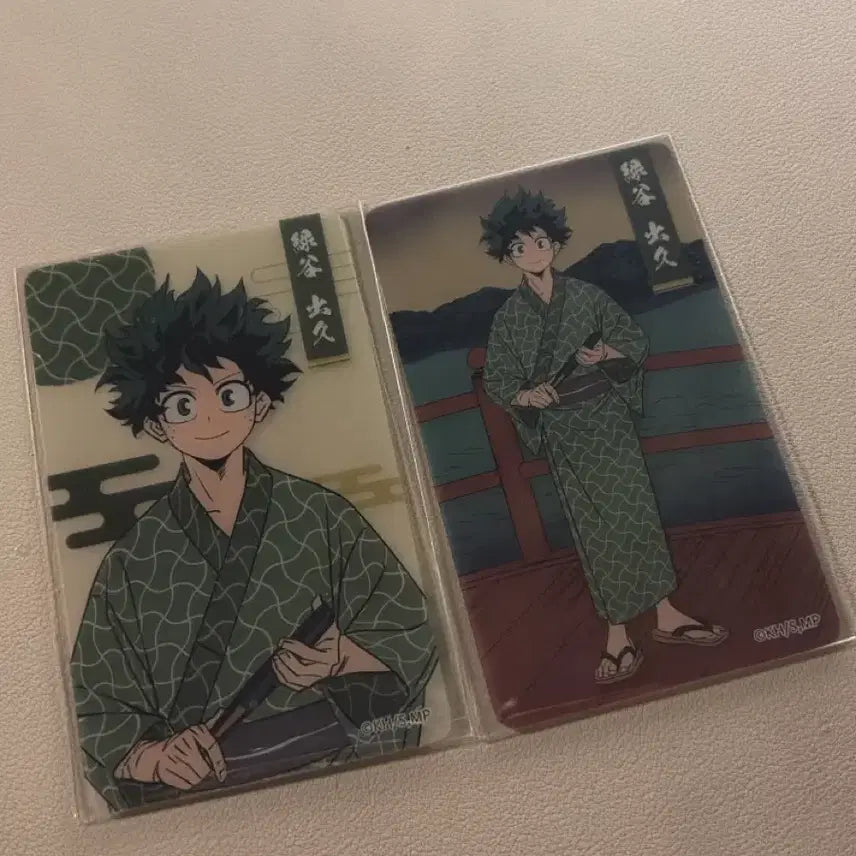 [BUNJANG] Izuku Midoriya Onsen Clear Card Set / 미도리야 이즈쿠 온천 투명 카드