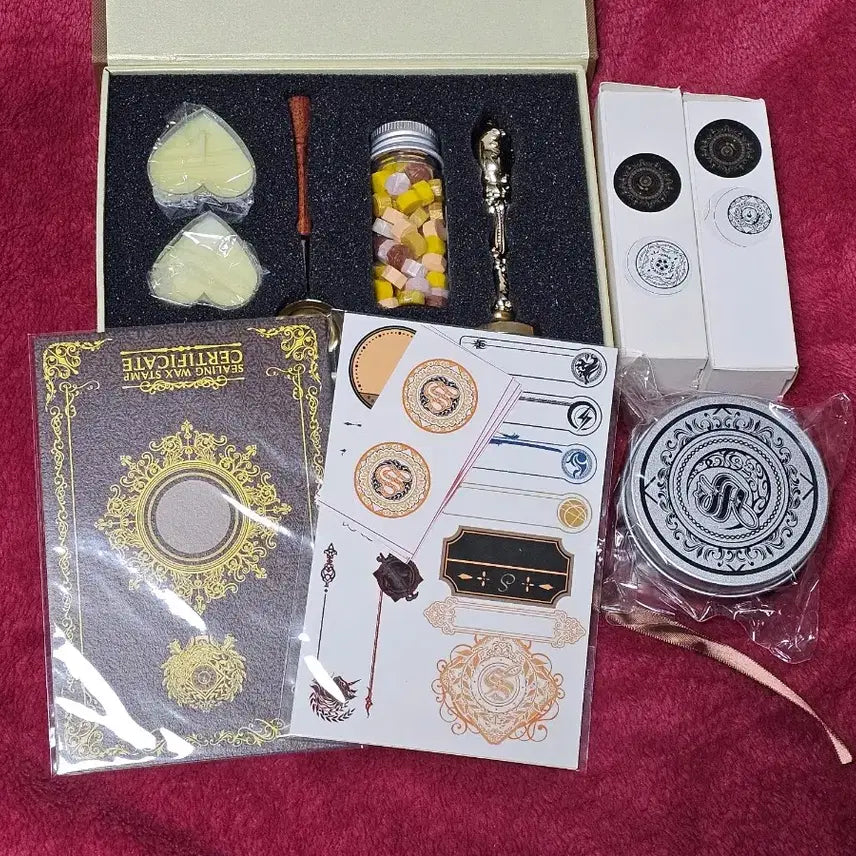 [BUNJANG] My Star Academy Sealing Wax Set + 3 Stamps + Case / 내스급 실링왁스세트+스탬프 3개+케이스
