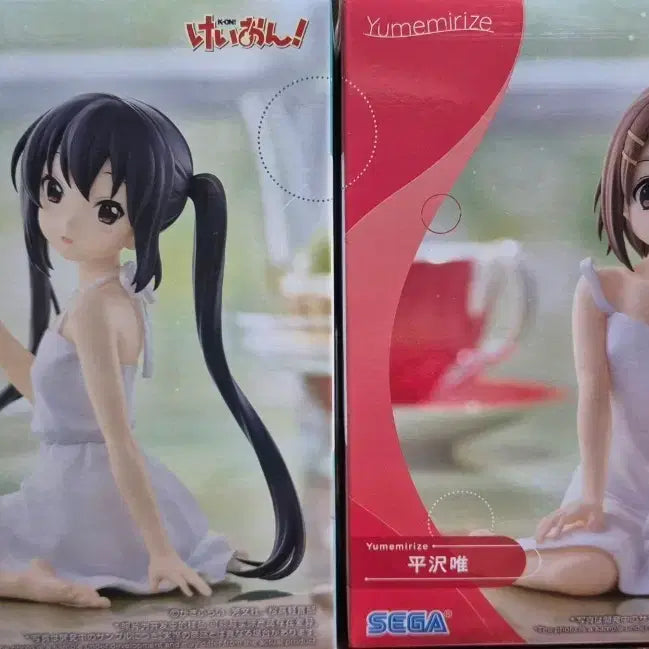 [BUNJANG] SEGA Yumemiruize Azusa Nakano &amp; Yui Hirasawa Bundle Set Figures (Sealed) / 미개봉 일괄)) 세가 케이온 유메미라이즈 피규어 아즈사/유이