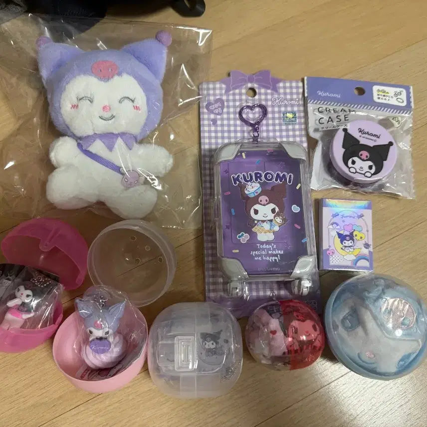 [BUNJANG] Kuromi New Gacha &amp; Goods Set Bundle / 쿠로미 신상가챠 및 굿즈세트 9종 일괄판매