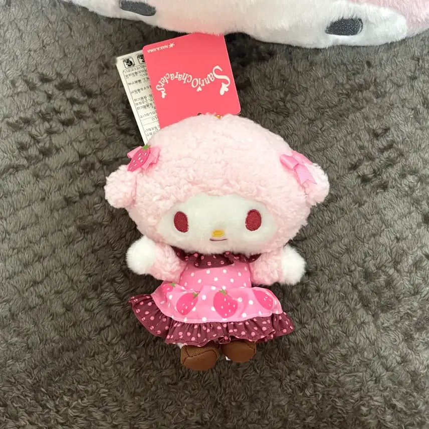 [BUNJANG] Sanrio My Sweet Piano Strawberry Dress Mascot Plush / 산리오 마이스위트피아노 딸기 스트로베리 드레스 마스코트 인형