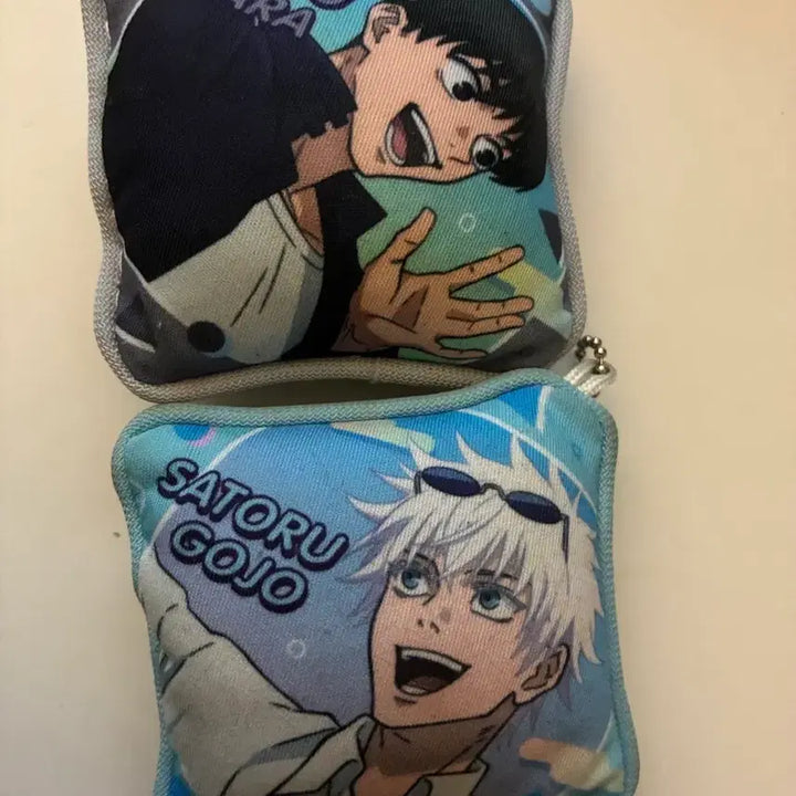 [BUNJANG] Jujutsu Kaisen Gojo &amp; Haibara Cushion Keychain Bundle Set / 주술회전 고죠 하이바라 쿠션 키링 일괄